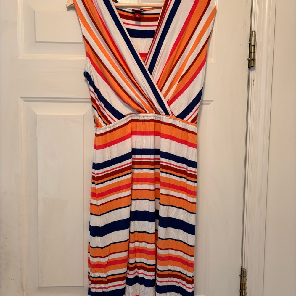 Merona Striped Multicolor Sleeveless Dress